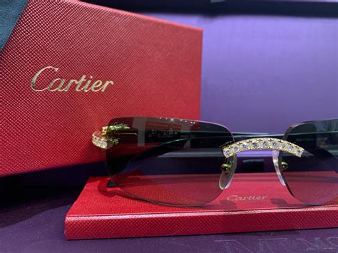 cartier diamonds sunglasses|cartier shades with diamonds.